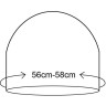 Шапка водонепроницаемая DEXSHELL Cuffed Beanie, DH353RED черная с красной полоской, размер L/XL DH353REDLXL